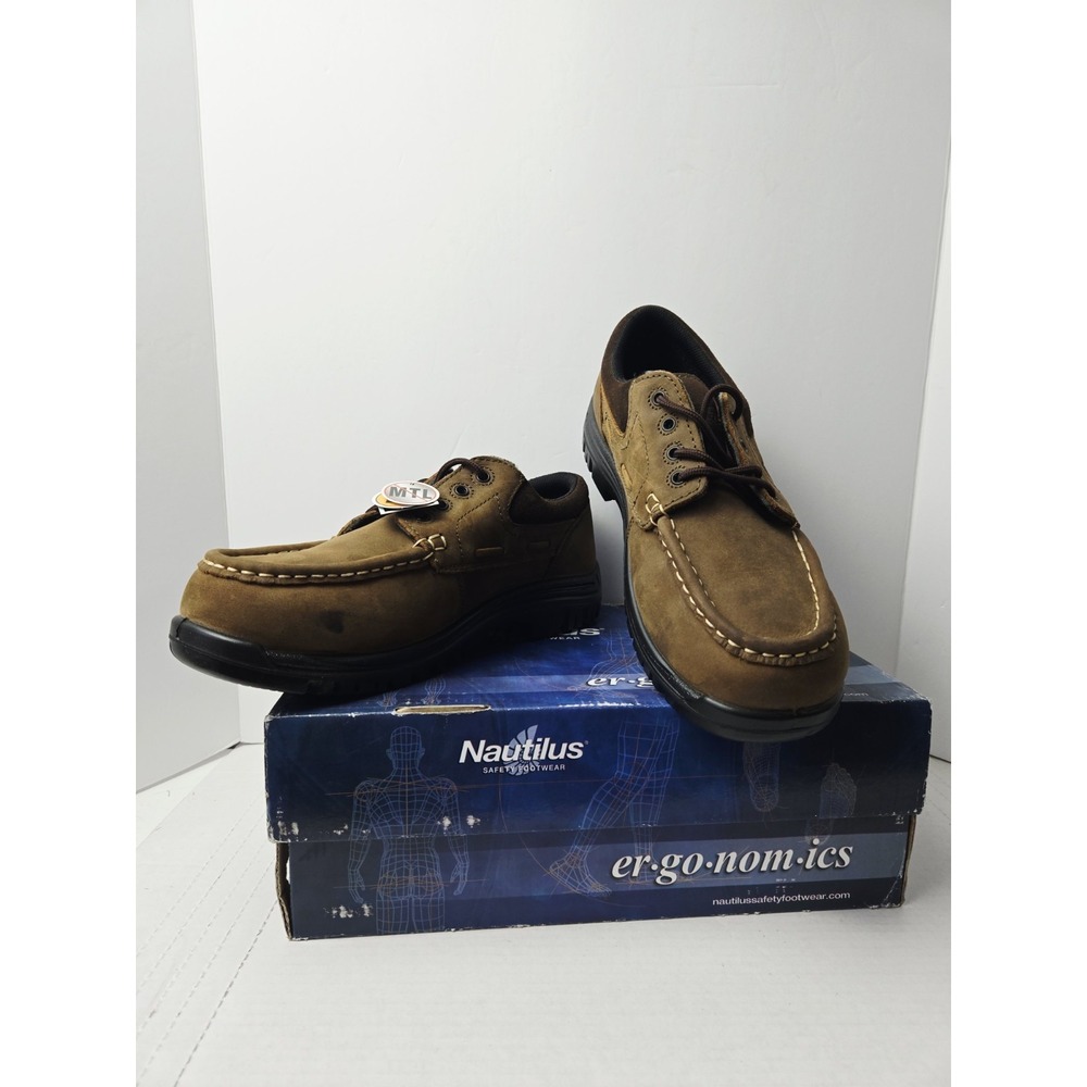 Nautilus Mens safety shoe N1826‎ leather composite toe sz 11.5